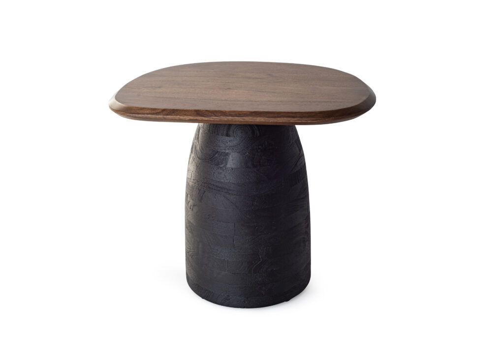 MESA AUXILIAR BASE MADERA NEGRA MESA AUXILIAR BASE MADERA NEGRA