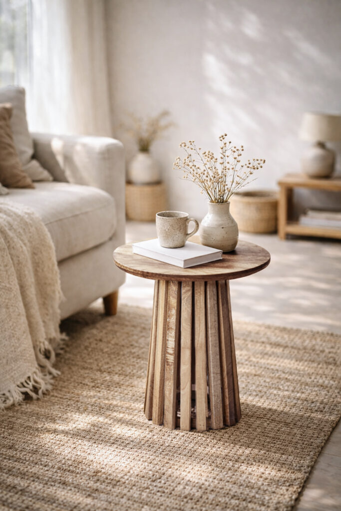 MESA AUXILIAR DISEÑO MADERA CLARA MESA AUXILIAR DISEÑO MADERA CLARA