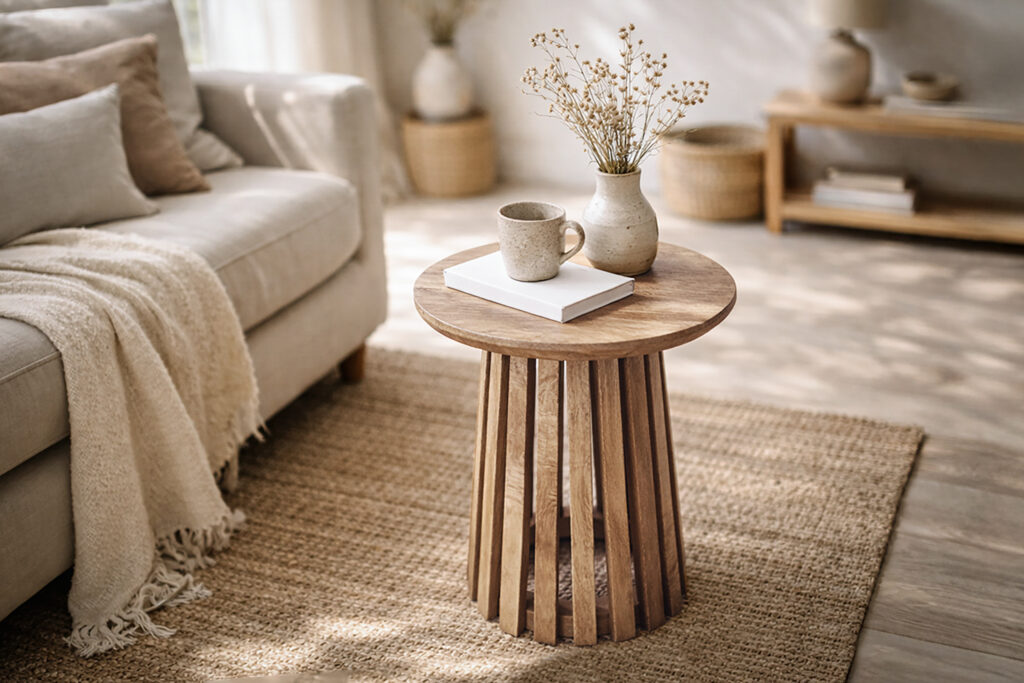 MESA AUXILIAR DISEÑO MADERA CLARA MESA AUXILIAR DISEÑO MADERA CLARA