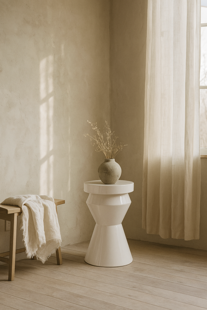 MESA AUXILIAR AKEMI CREMA MESA AUXILIAR AKEMI CREMA